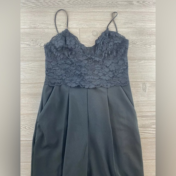Express  Black Lace Jumpsuit - Picture 2 of 2